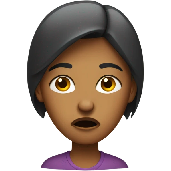 Irritated woman who isn’t in the mood emoji