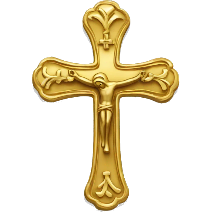 orthodox cross gold emoji