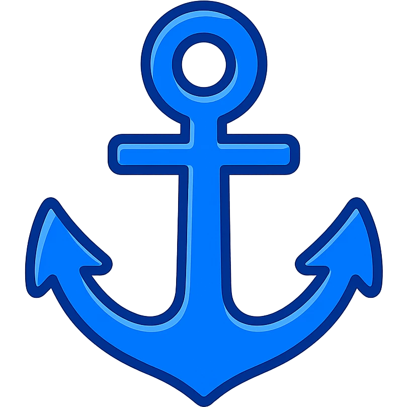 blue anchor emoji emoji