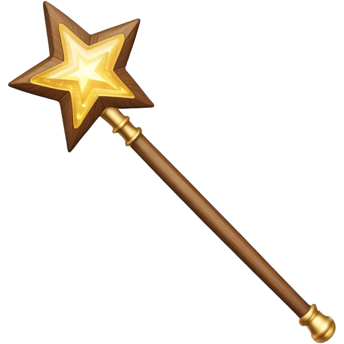 magic wand with sparkles emoji