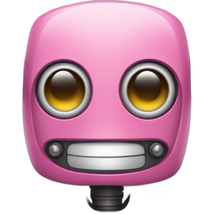 cute pink robot emoji