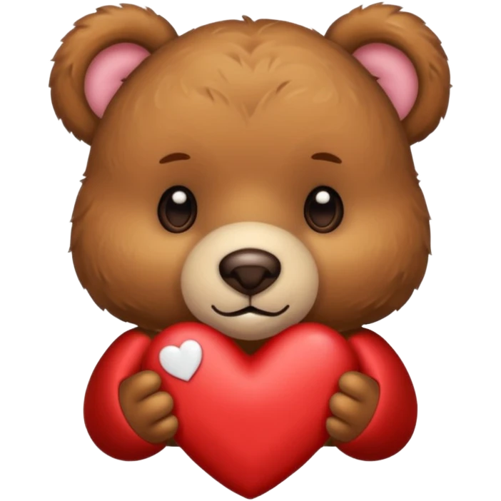 Ourson amour emoji