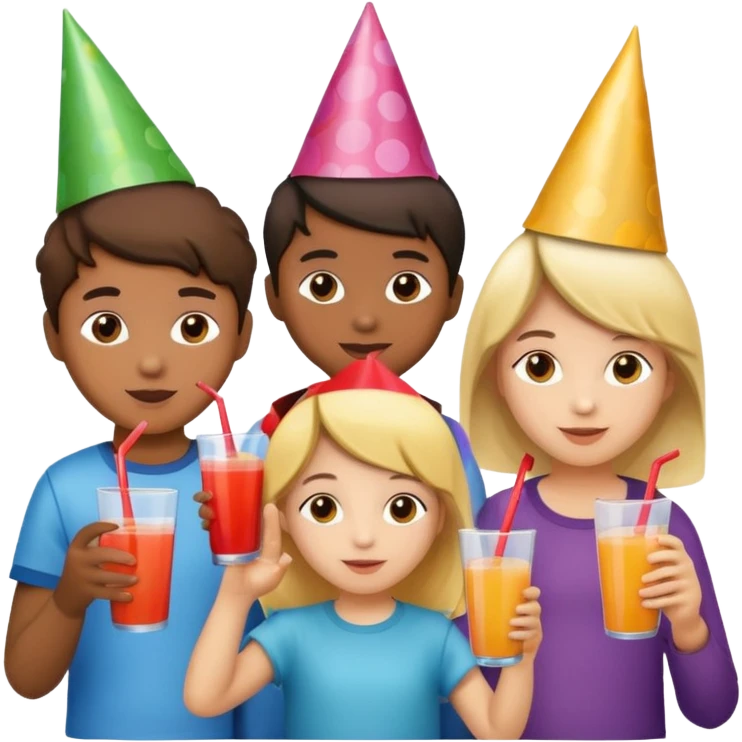 kids having a party emoji