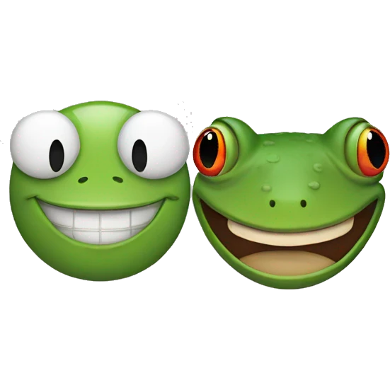 Joker and Frog emoji