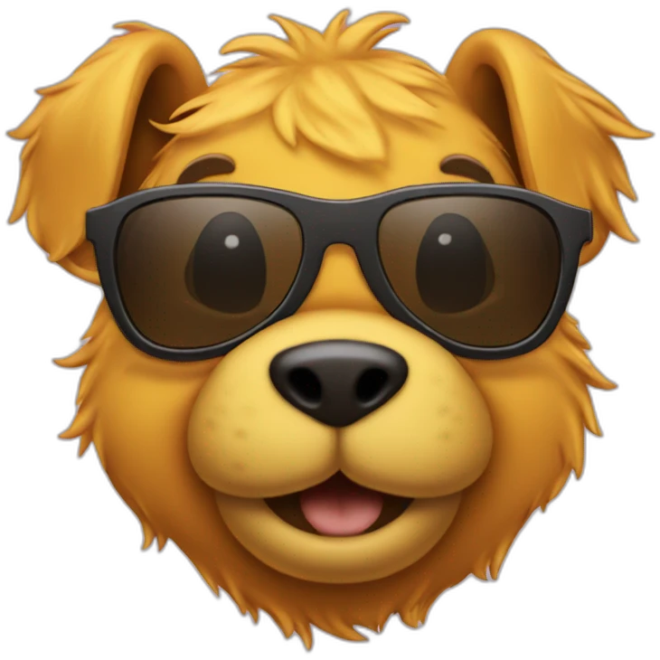 winnie the poo with sunglasses emoji