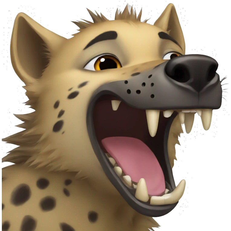 Hyena laugh emoji