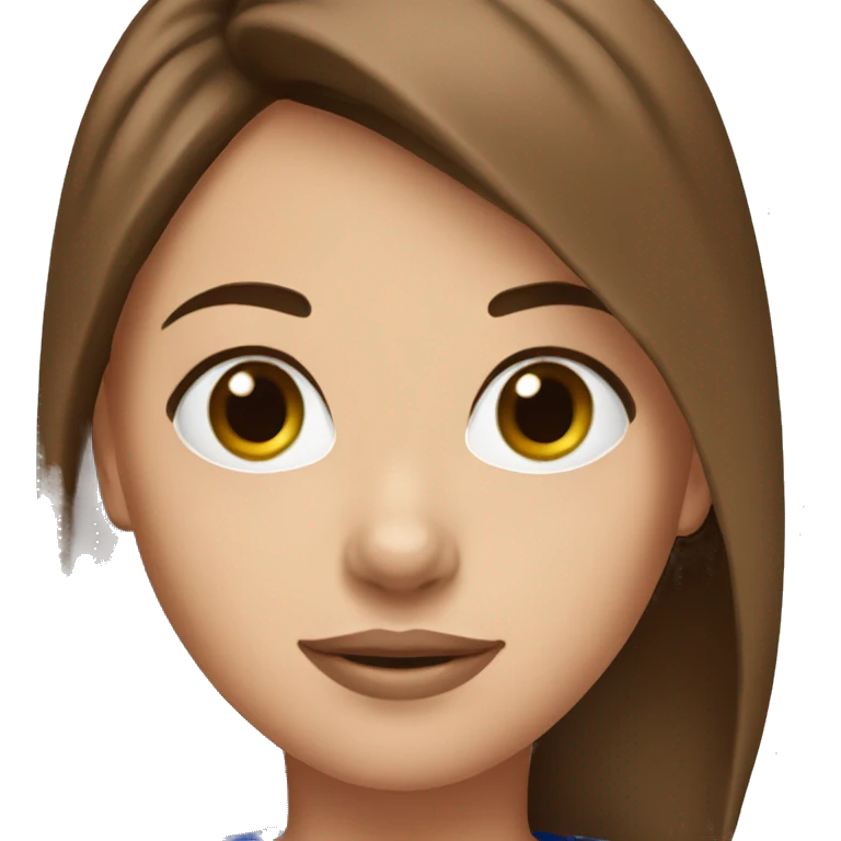 Brown hair Girl New York Rangers cap emoji