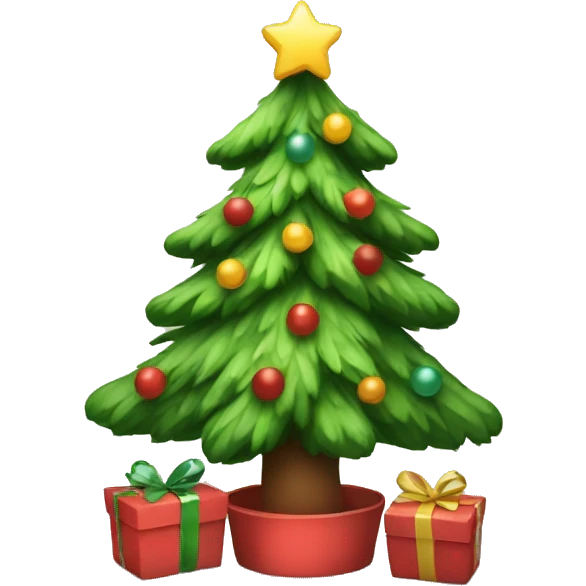 Cute Christmas tree  emoji