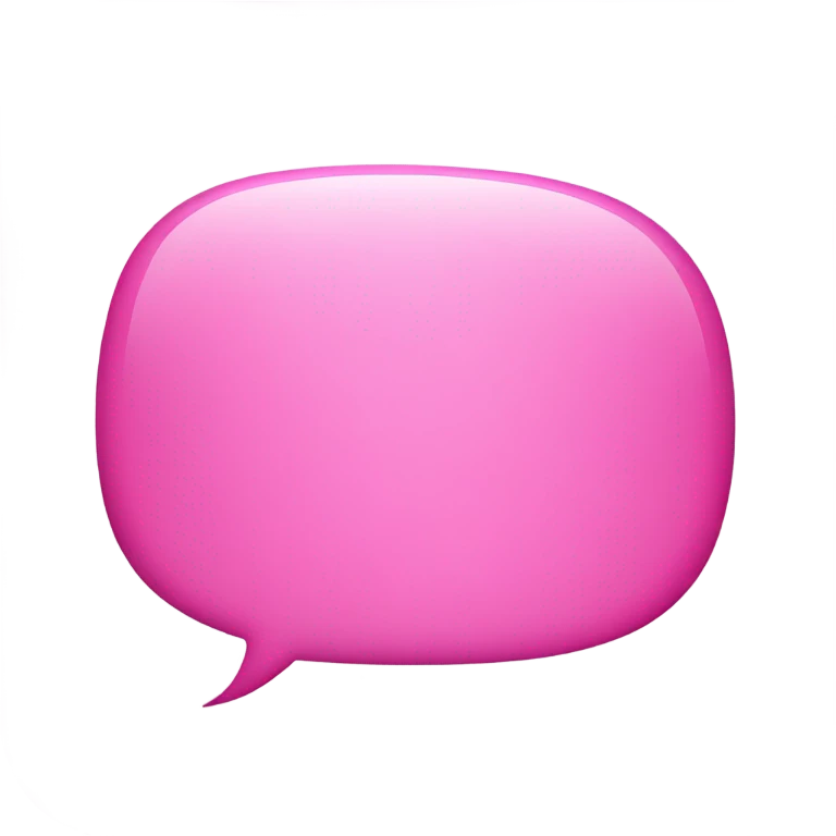 Pink iOS emoji bubble emoji