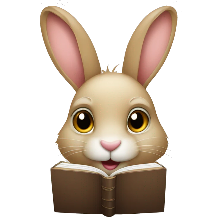 rabbit face with diary emoji