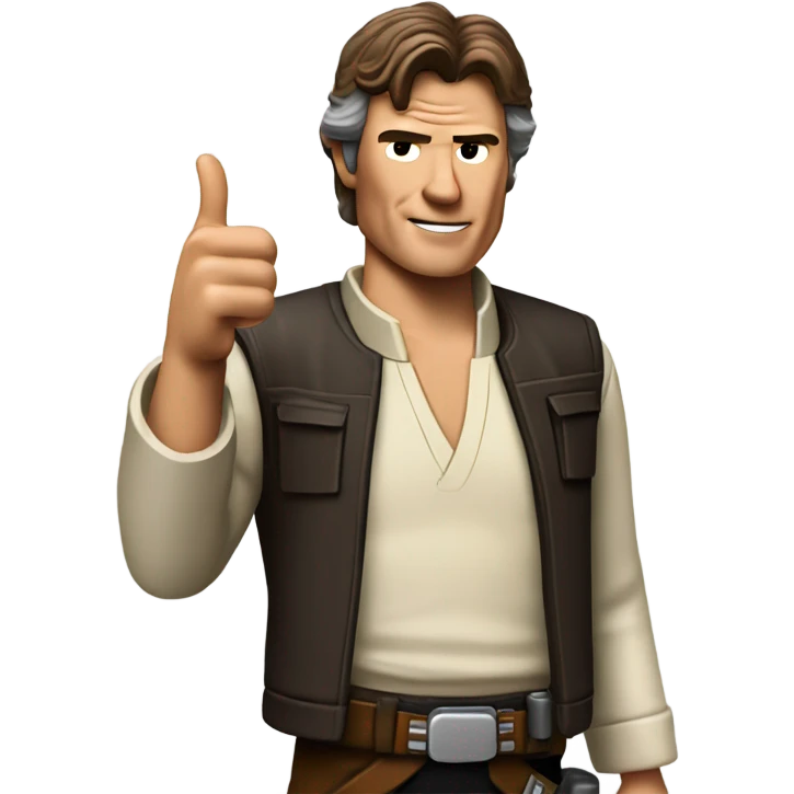 Han Solo with a thumbs up emoji