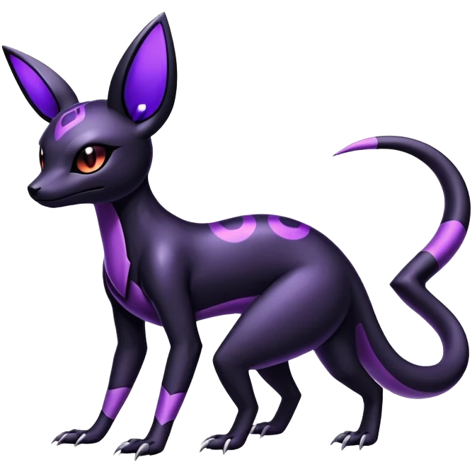 Salandit-Umbreon-Fakémon-hybrid-creature (full body)  emoji