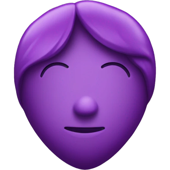 Purple Heart with the phrase “I love you Alessia” in the middle emoji