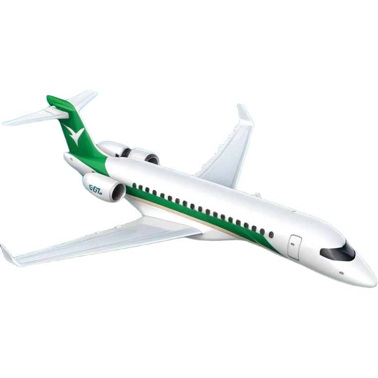 Embraer E-Jet - Embraer (Model Year: 2021) (Iconic colour: Green with white) emoji