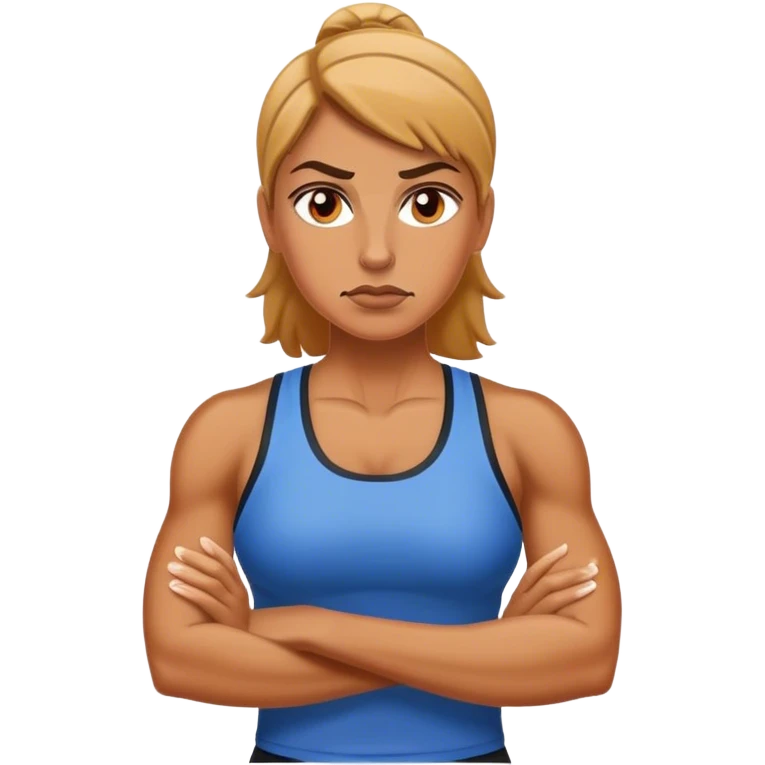 tough woman sport coach emoji