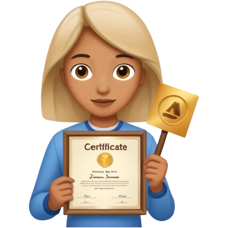 PERSONA CERTIFICANDOSE emoji