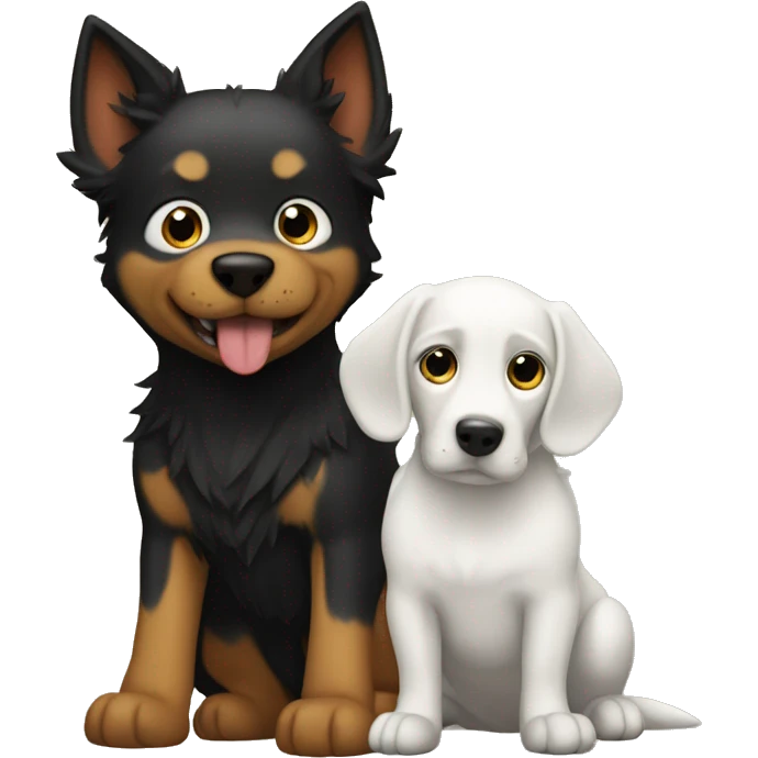 Dog with draco emoji