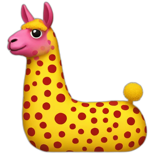 yayoi kusama llama emoji