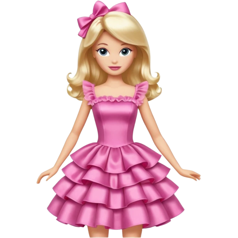 barbie girl dress color emoji