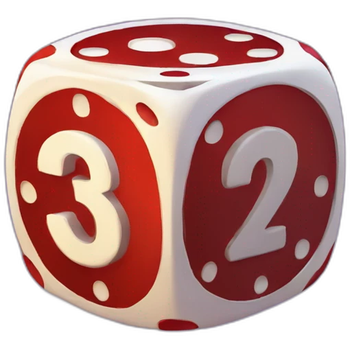 Dice chip casino emoji