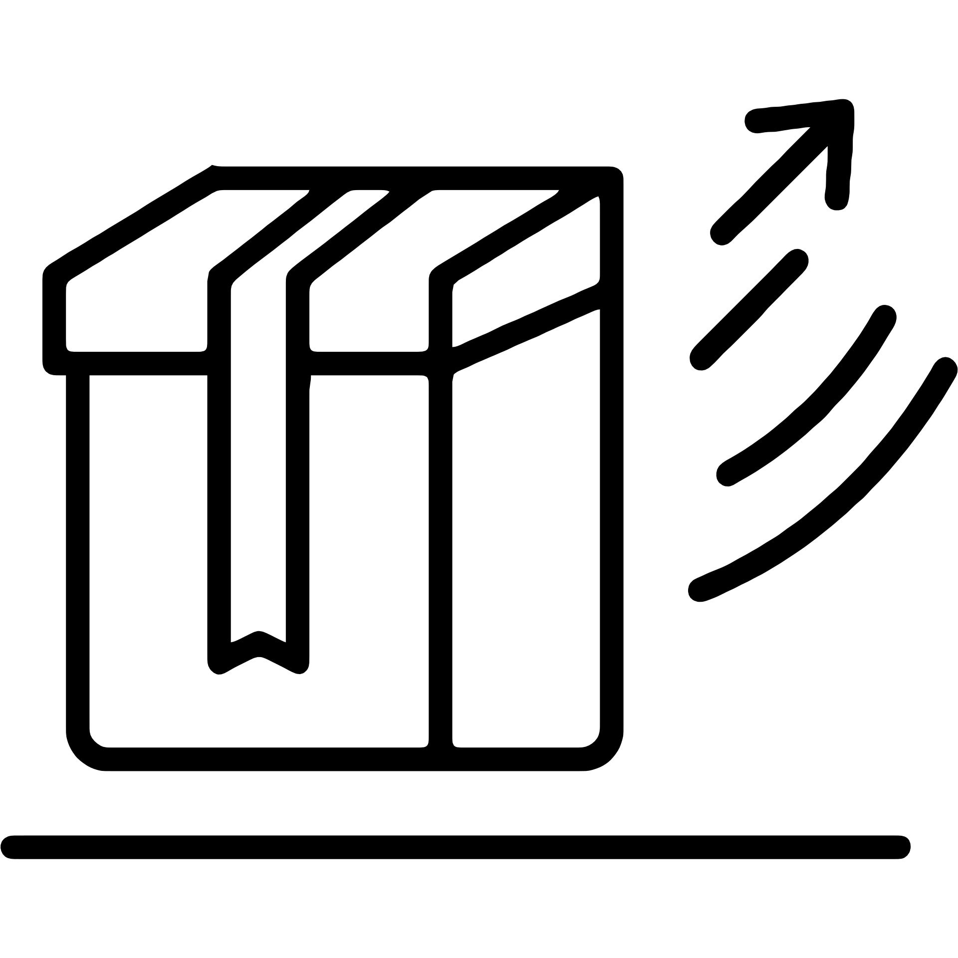 Package with speed lines and arrow for IMLogistics company emoji