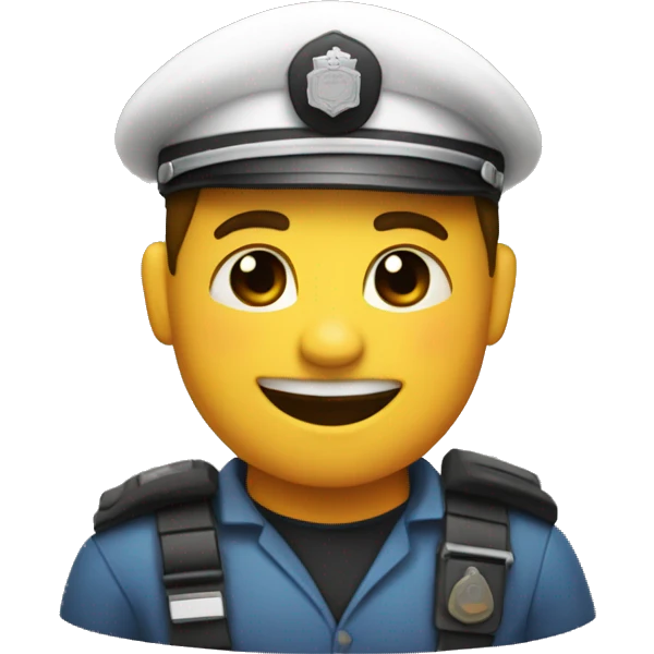 security guard on yoga matt emoji