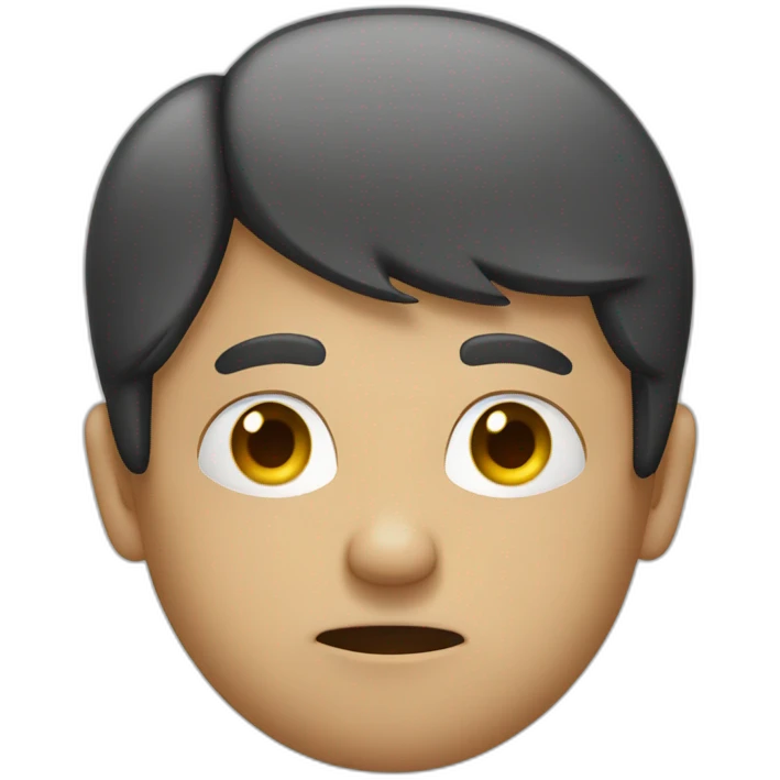 person with serious face making a stop gesture emoji