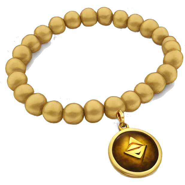 gold chakra bracelet realistic emoji