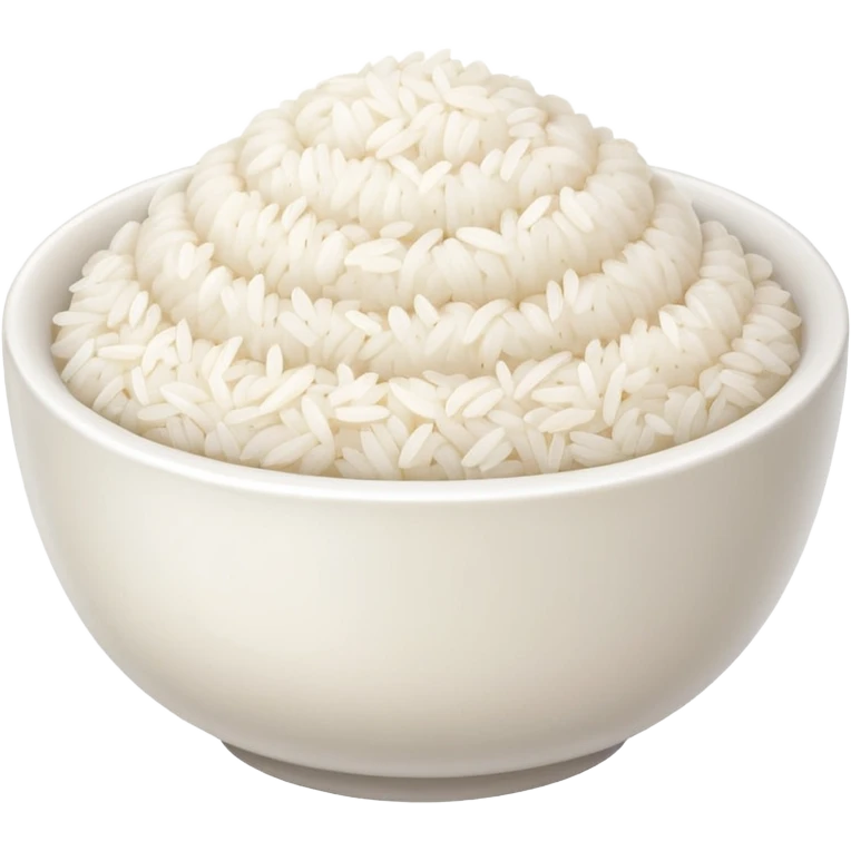  pure white rice, bowl is white only white color emoji