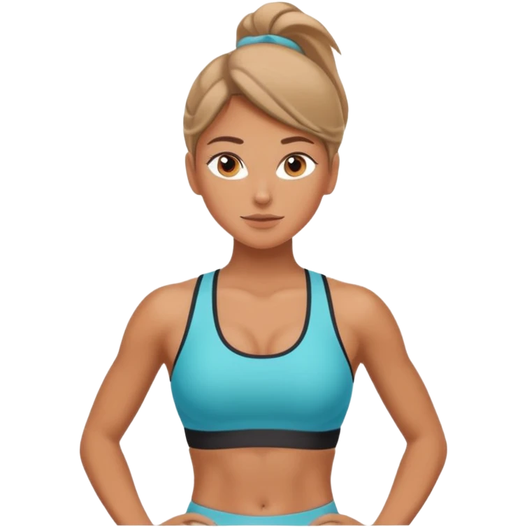 Chica fitness emoji
