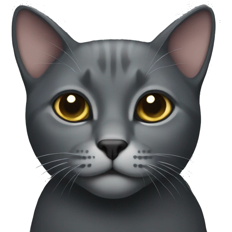 Dark gray cat emoji