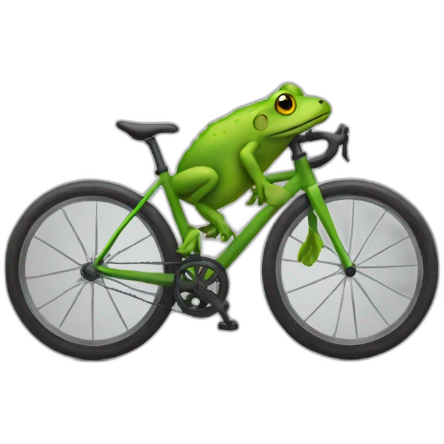 Sapo en bici emoji