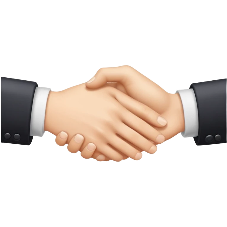 two white hands in a secret handshake emoji