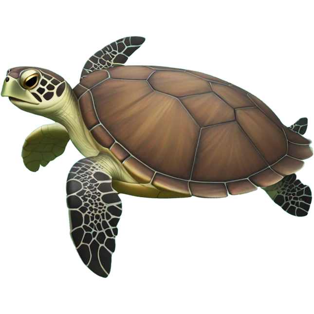 Sea turtle swimming  emoji
