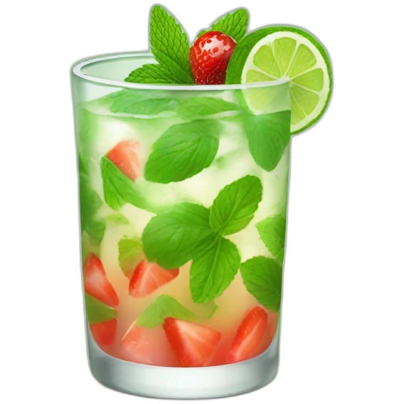 Mojito fresa emoji