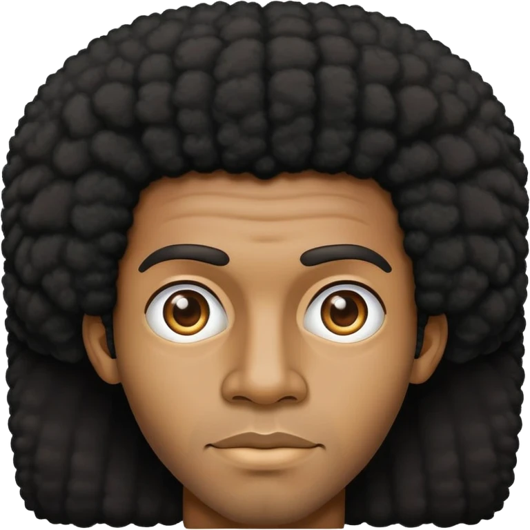 Black afro man with a tan  emoji