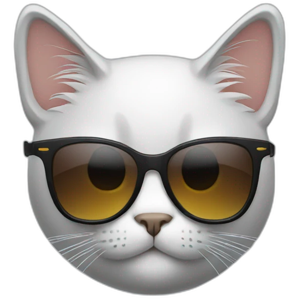 Cat with sunglasses emoji
