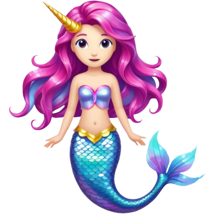 Unicorn mermaid  emoji