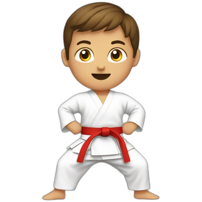 My son does karate emoji