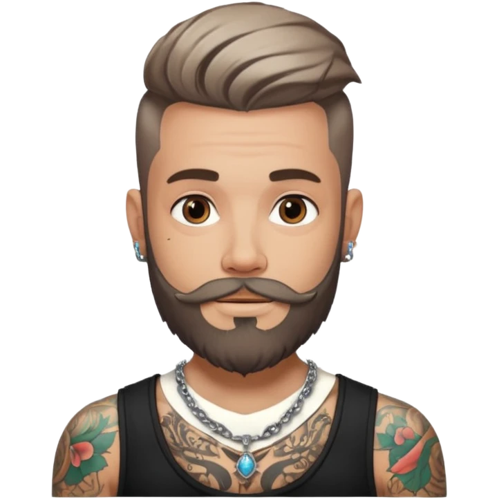 necklace hipster emoji