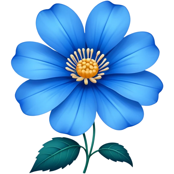 Blue flower emoji