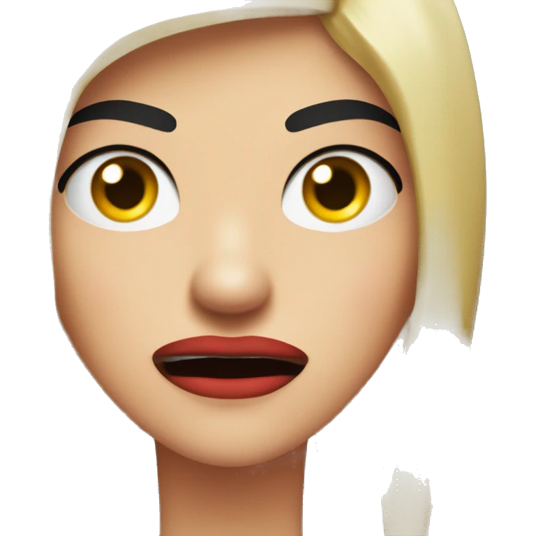 angry girl with moustache. hr fceis red with anger. its combination of 🧔🏻‍♀️😡 emoji