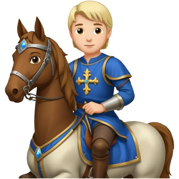 in medieval period  a man Riding Horse emoji
