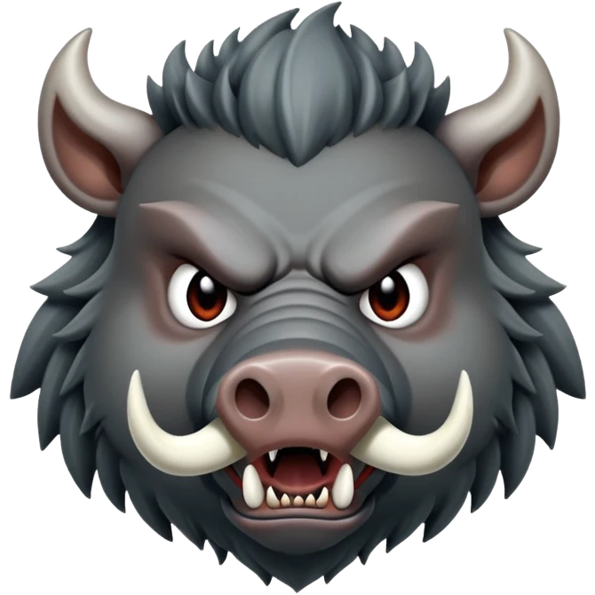 evil boar emoji