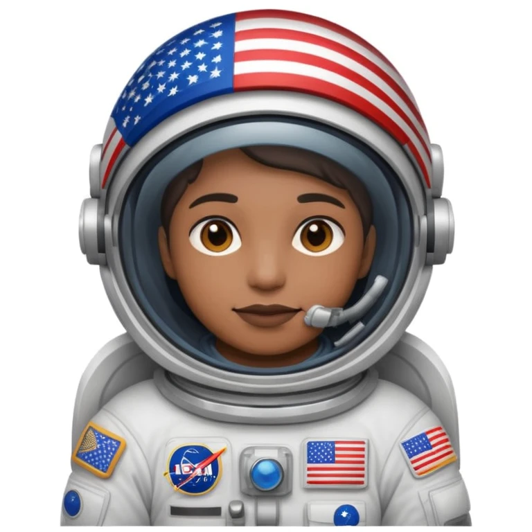 astronaut us flag emoji