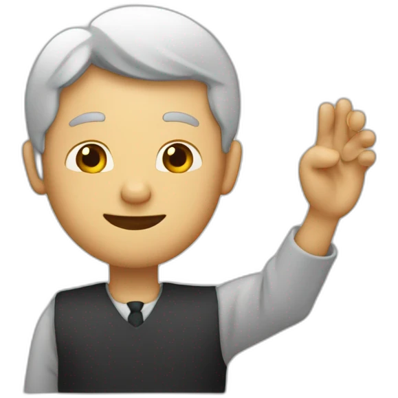 Homme qui fait un doigt d’honneur emoji
