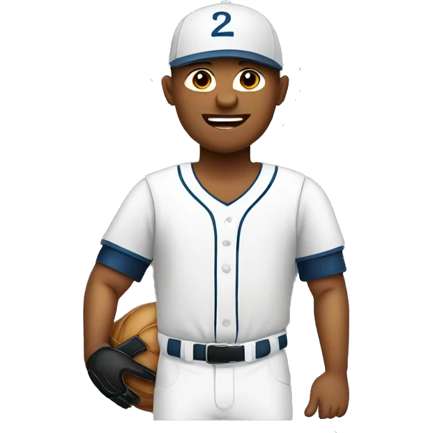 Ball player vector isolated. disabled man. emoji