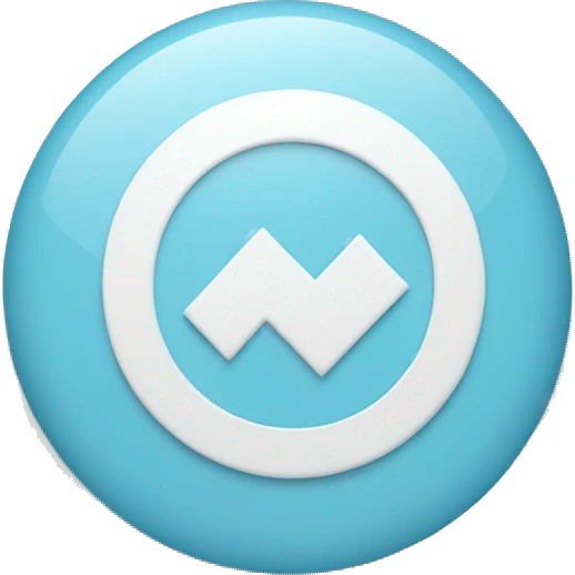 Light blue circle with white check mark inside emoji