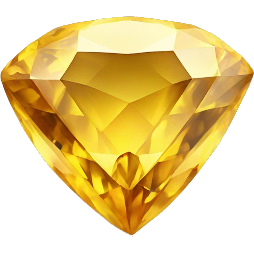 One yellow topaz gemstone emoji