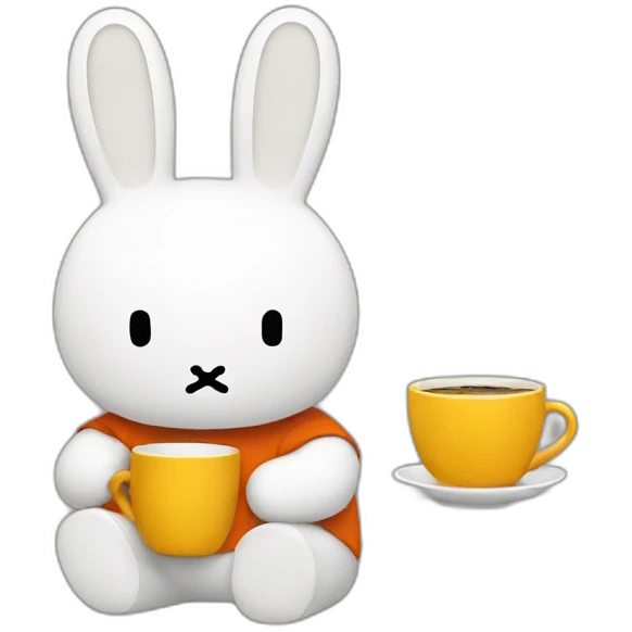 MIFFY DRINKING COFFE emoji